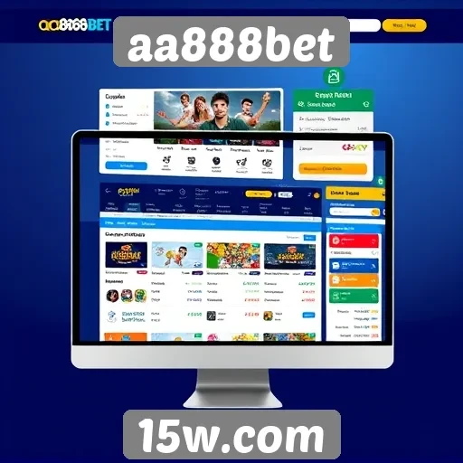 Análise da interface do usuário no site aa888bet
